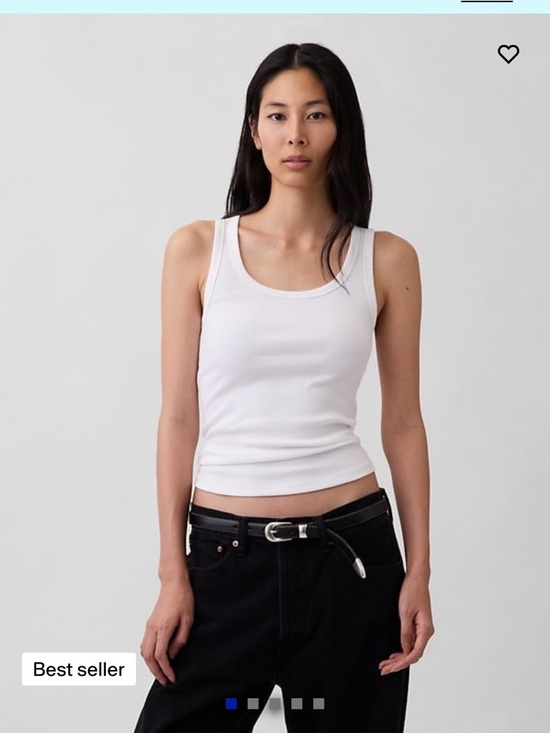 GAP Tops - GAP Rib Scoop Tank Top